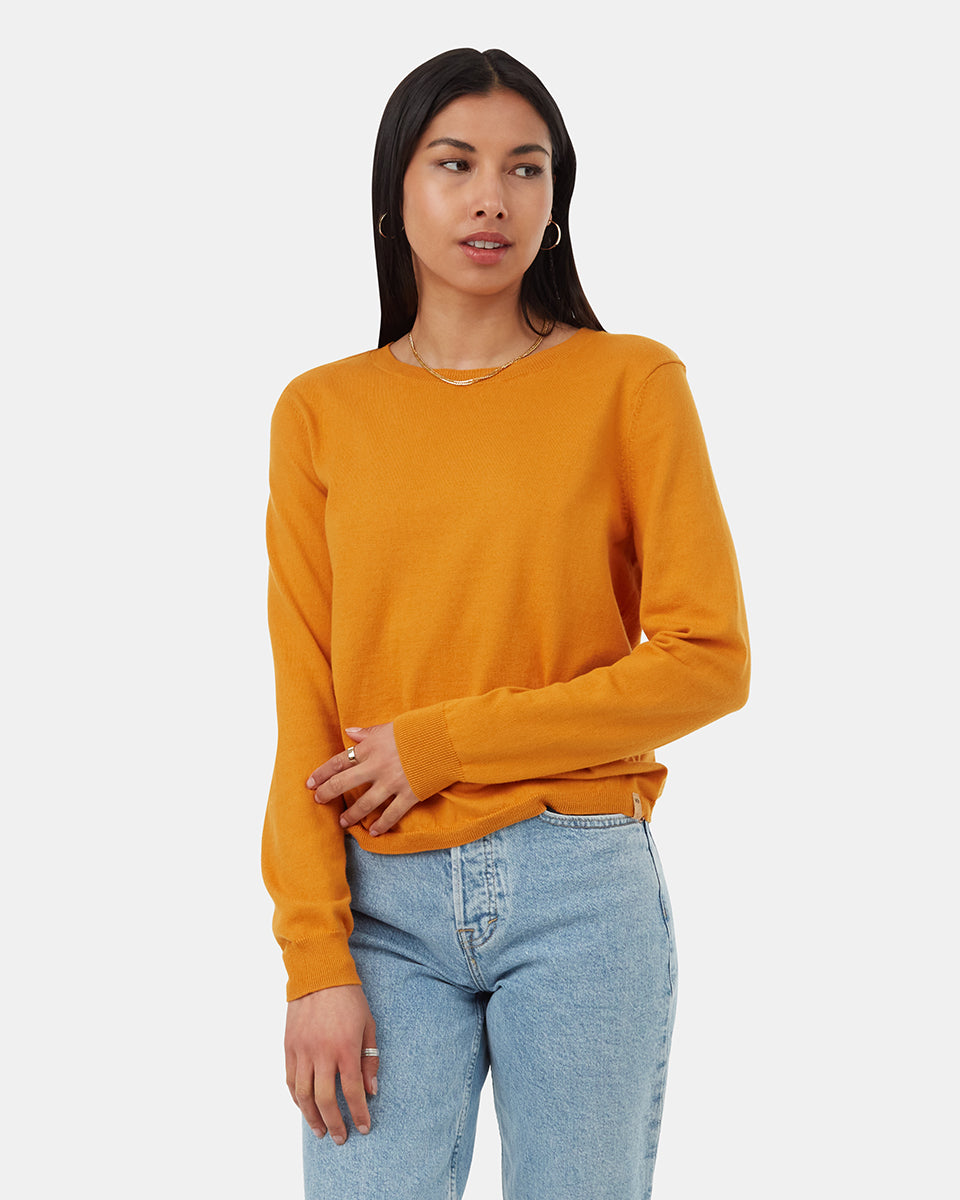 Tentree Women's Highline Fine Gauge Sweater - Golden Oak