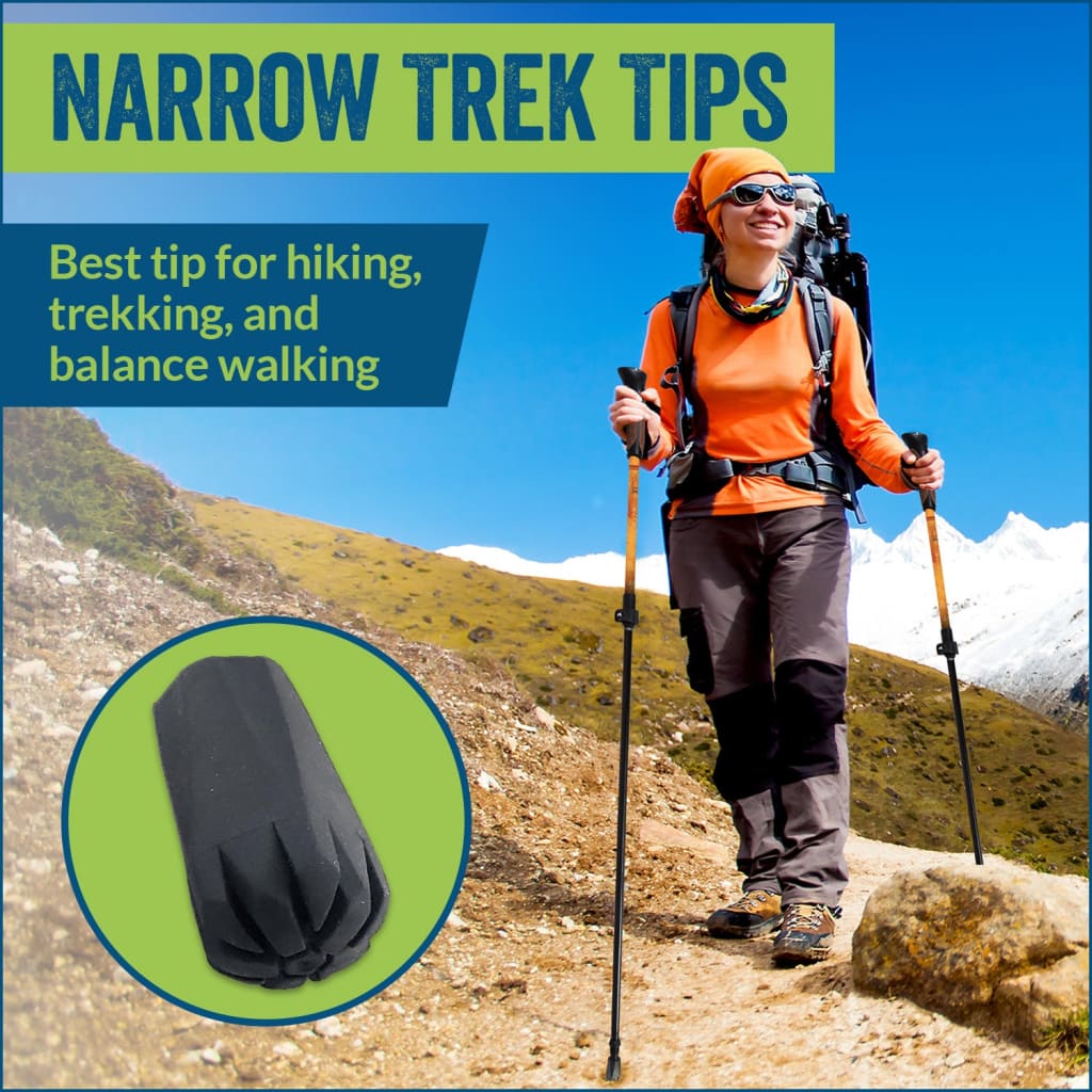 York Nordic Narrow Profile Rubber Tips — 4 Pack by York Nordic