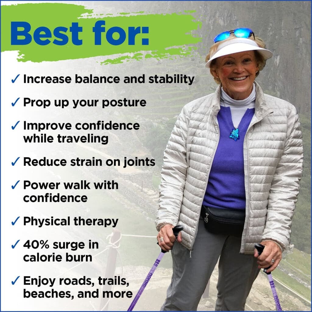 York Nordic Motivator Swift Connect Travel Poles by York Nordic