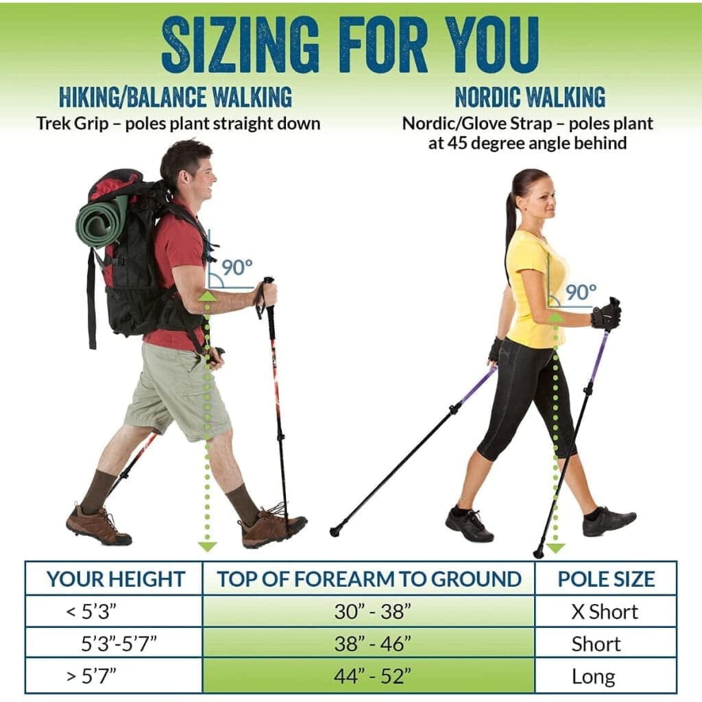 York Nordic Folding Travel Walking & Hiking Poles by York Nordic