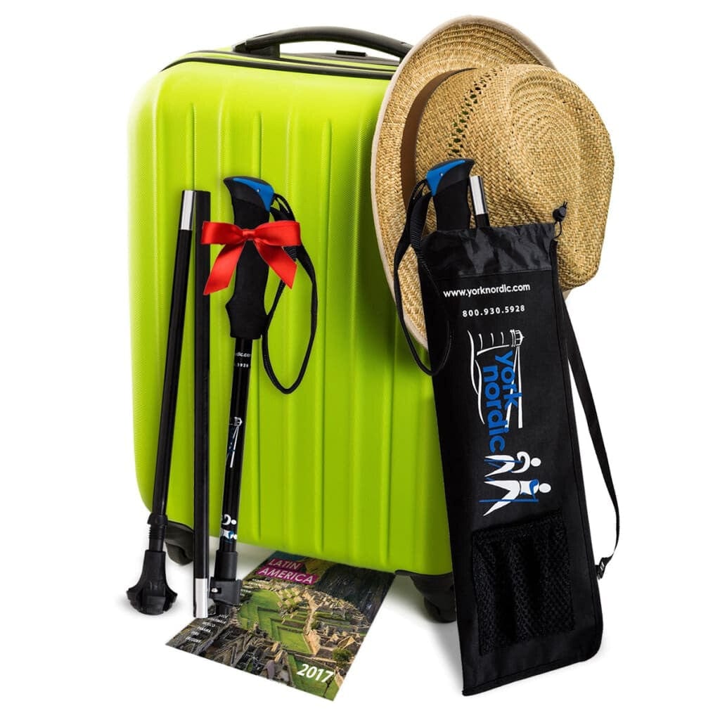 York Nordic Folding Travel Walking & Hiking Poles by York Nordic